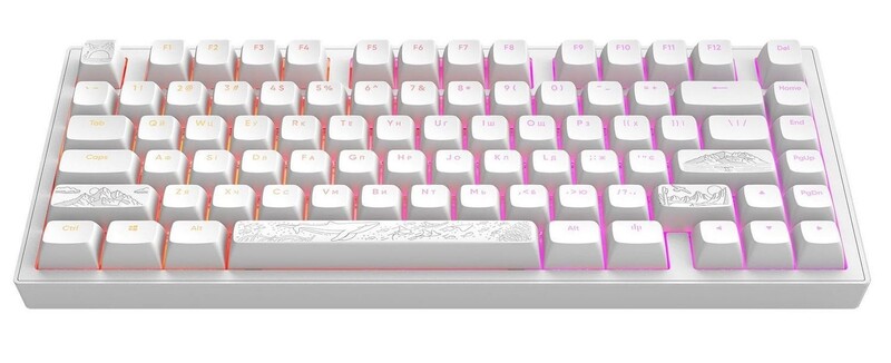 Клавиатура Dark Project ALU81 Terra Nostra White (DPKB_NOSTRA_81_ANSI_WHITE_UA)