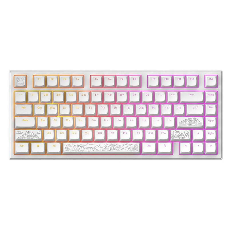 Клавіатура Dark Project ALU81 Terra Nostra White (DPKB_NOSTRA_81_ANSI_WHITE_UA)