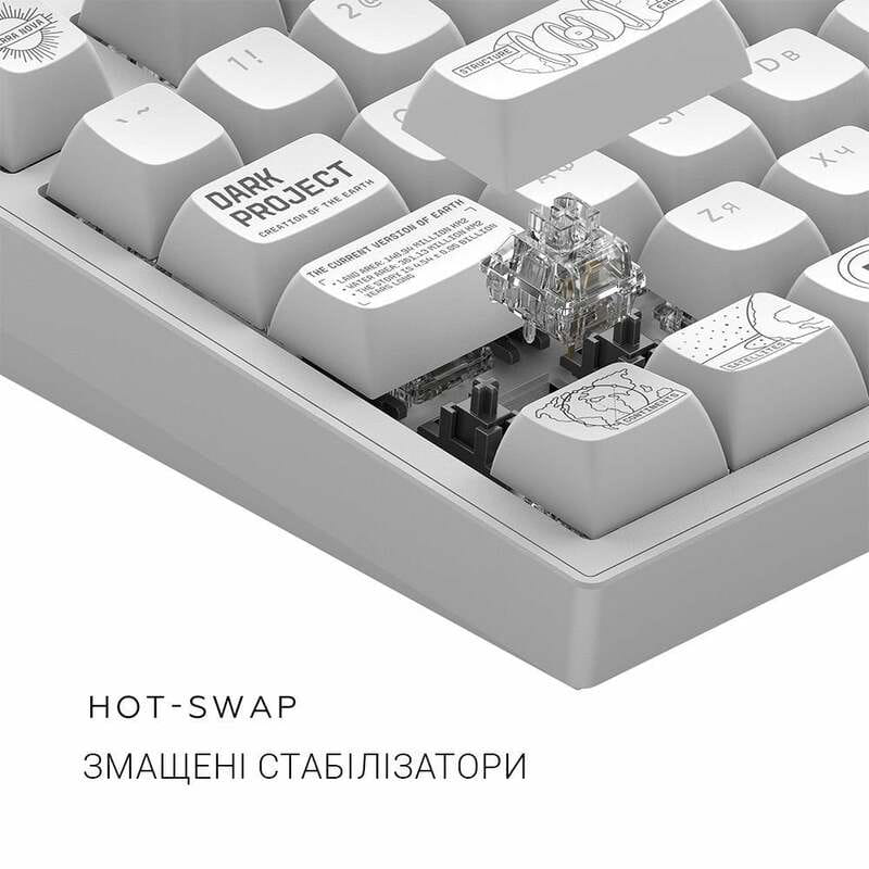 Клавиатура Dark Project ALU81 Terra Nova White (DPKB_NOVA_81_ANSI_WHITE_UA)