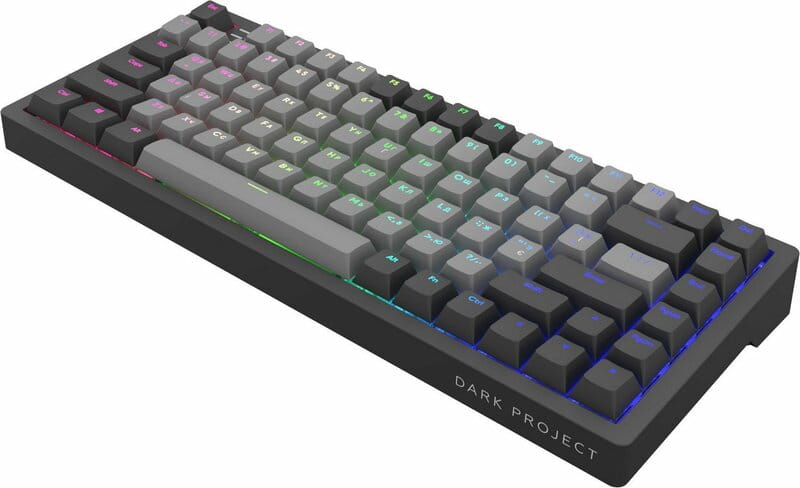 Клавиатура Dark Project KD83A Gateron Cap Teal Black/Grey (KB-GCT-871-100004)
