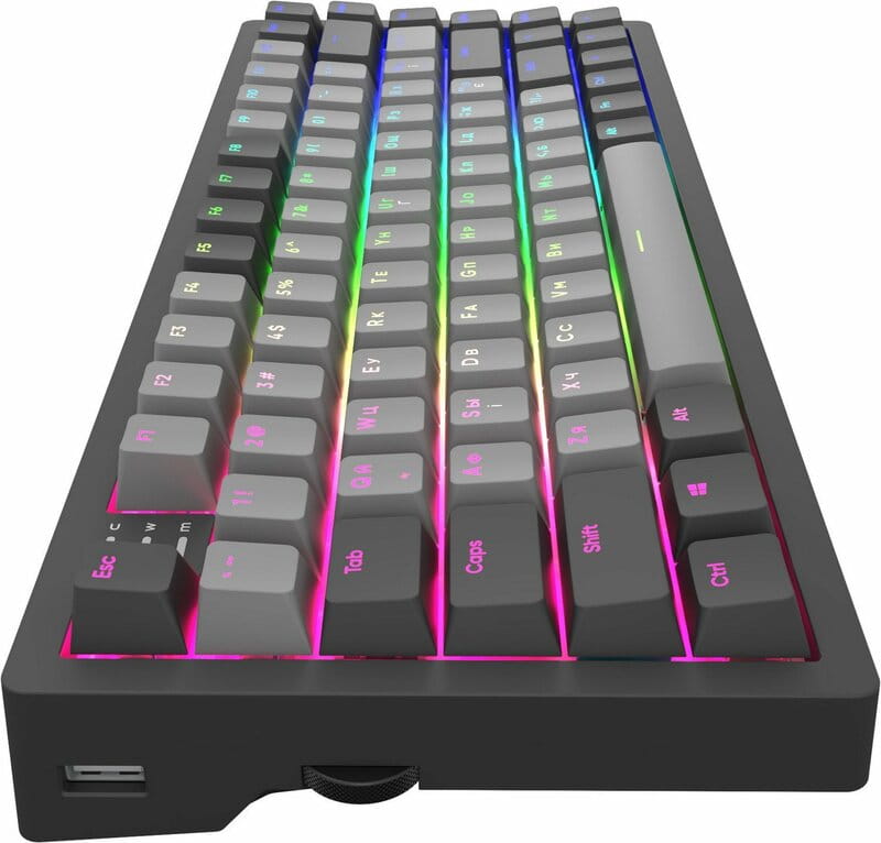 Клавиатура Dark Project KD83A Gateron Cap Teal Black/Grey (KB-GCT-871-100004)