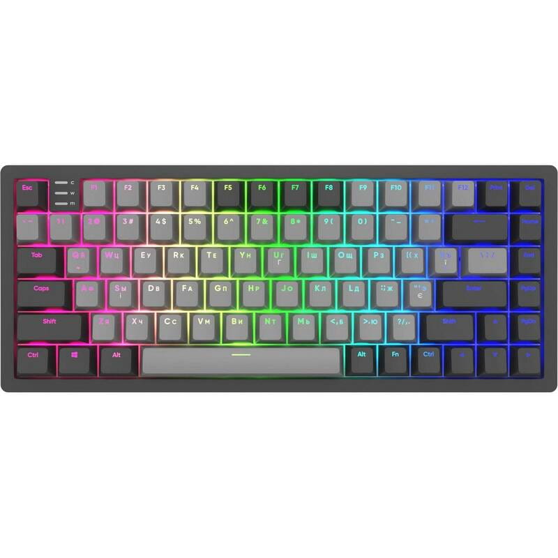 Клавиатура Dark Project KD83A Gateron Cap Teal Black/Grey (KB-GCT-871-100004)