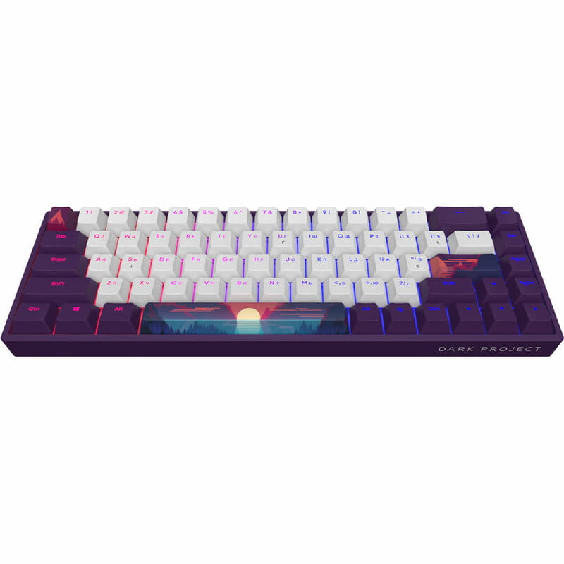 Клавіатура Dark Project Sunrise 68 ANSI RGB Violet/White (DPP68_GSH_SUNR_ANSI_UA)