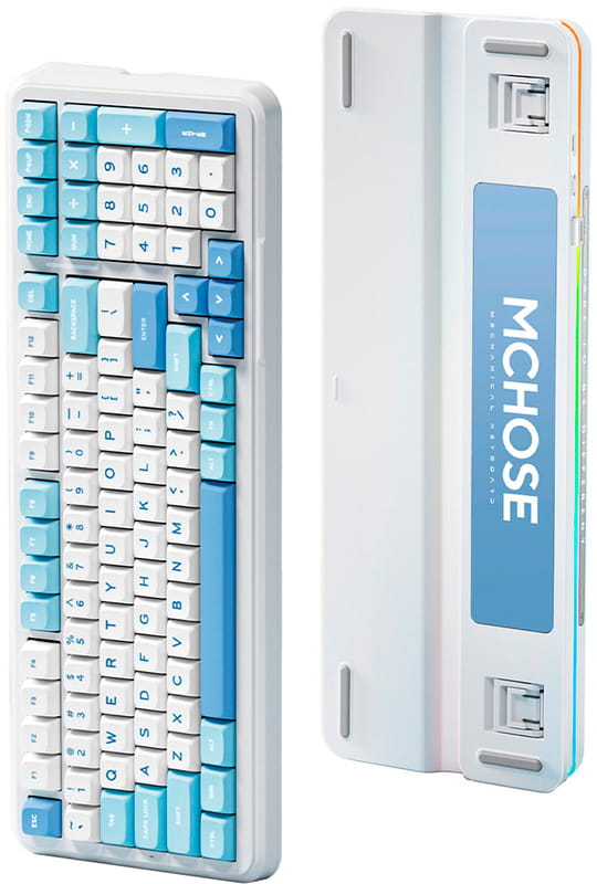 Клавіатура бездротова MCHOSE K99 Sky Blue (K99-1A)
