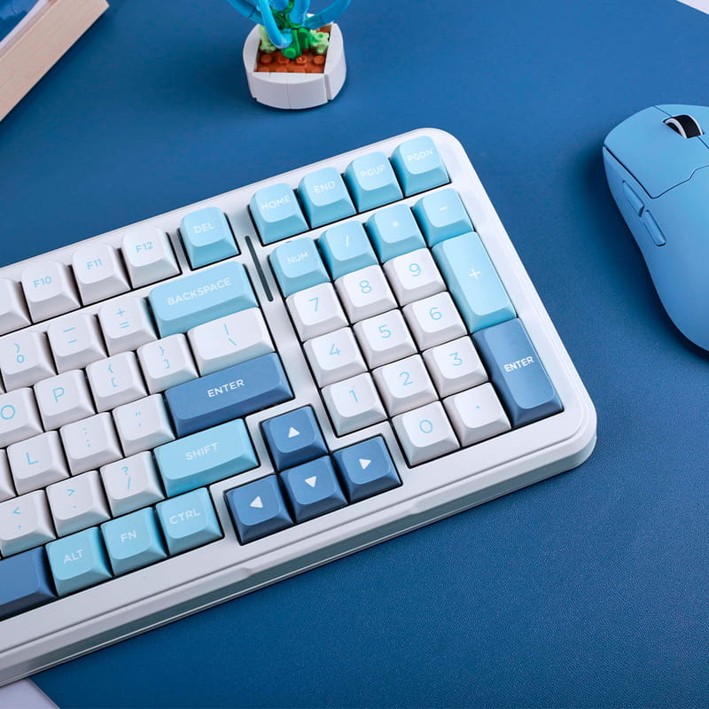 Клавіатура бездротова MCHOSE K99 Sky Blue (K99-1A)