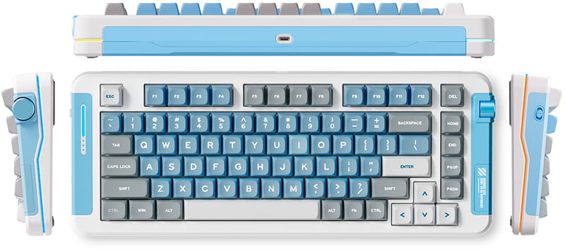 Клавіатура бездротова MCHOSE X75 Blue/Grey (MC-X75-18)