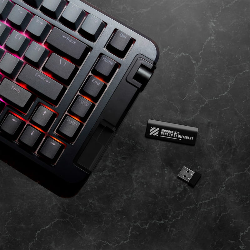 Клавіатура бездротова MCHOSE X75 Black (X75-1A)