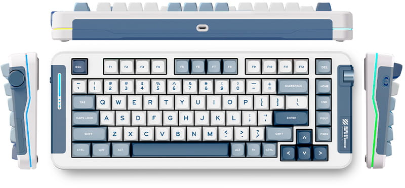 Клавіатура бездротова MCHOSE X75 Navy Blue (X75-3A)