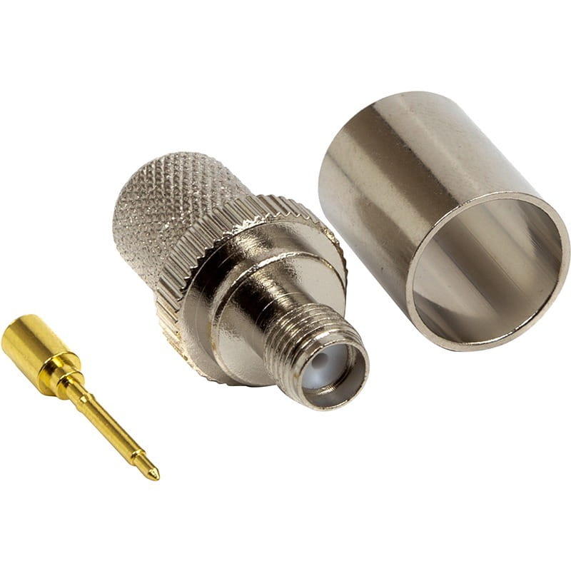 Роз`єм обтискний для кабелю HiSmart LMR-400 RP-SMA-female (TV991198)