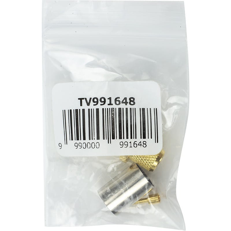 Роз`єм обтискний для кабелю HiSmart RG6 RPSMA-male (TV991648)