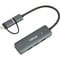 Фото - Концентратор USB HiSmart Grey (CA913466) | click.ua
