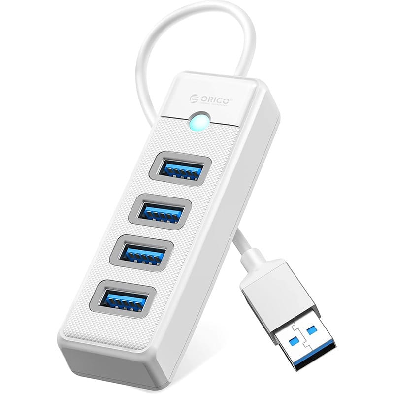 Концентратор USB Orico PW4U-U3-015-WH-BP White (CA914869)