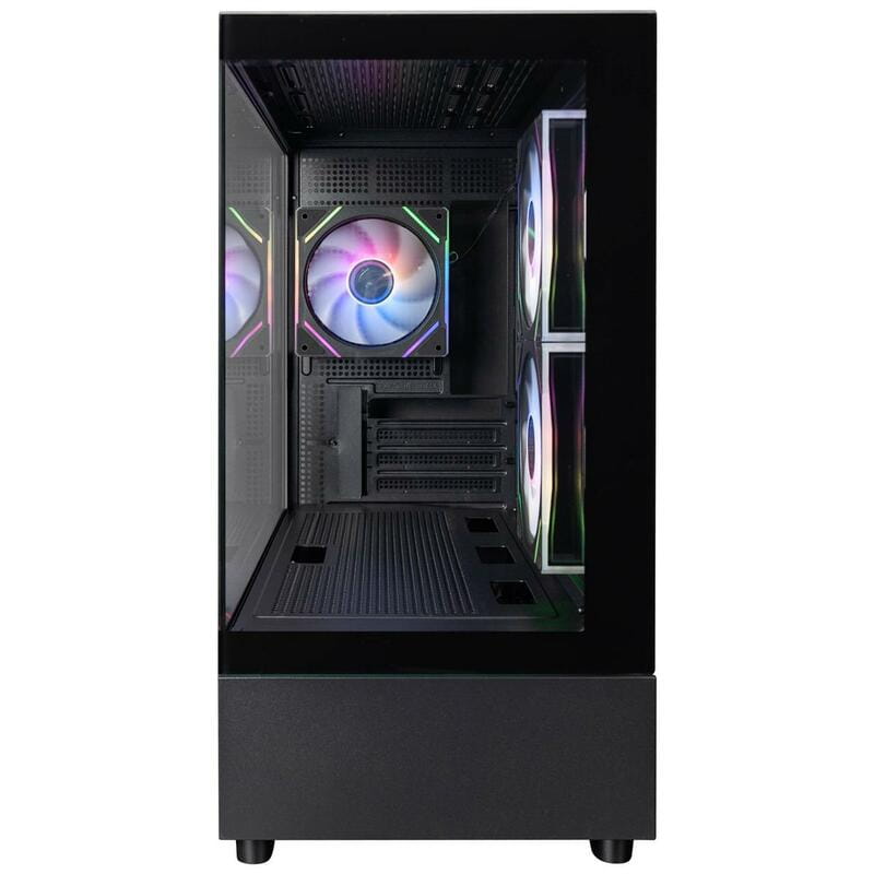 Корпус 1stPlayer Mi5-BK-2FC7R-1FC7 Black без БП