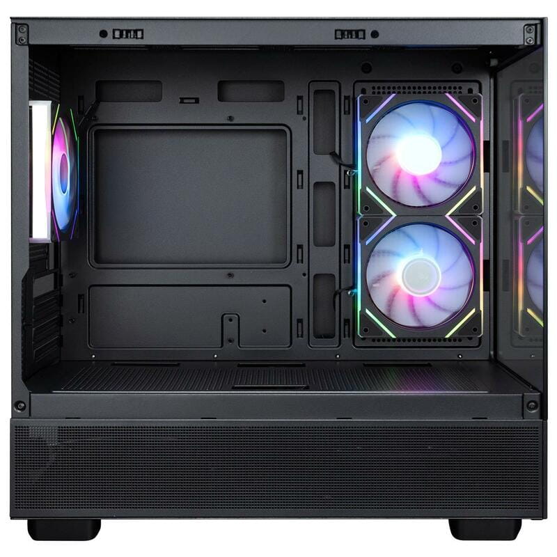 Корпус 1stPlayer Mi5-BK-2FC7R-1FC7 Black без БП