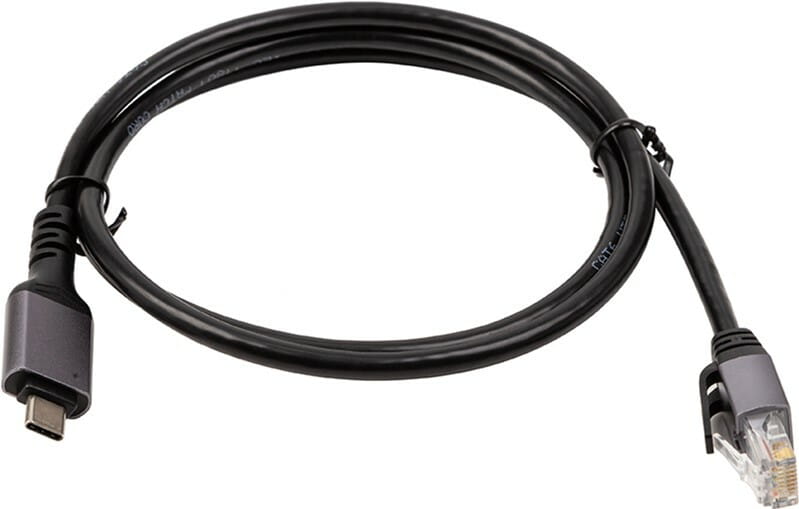 Кабель PowerPlant USB Type-C - RJ45 (M/М) 1м Black (CA914913)