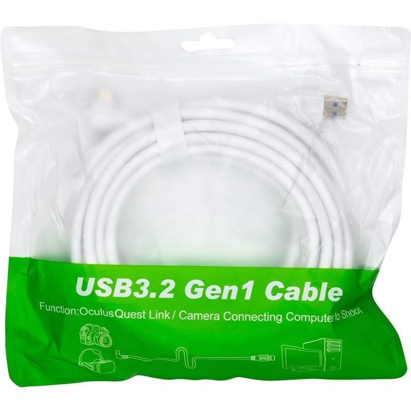 Кабель PowerPlant USB 3.2 Gen 1 для VR Oculus Quest 2, 5 м (CA913244)