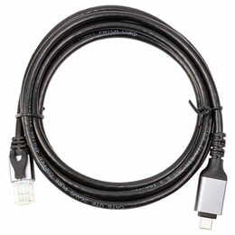 Кабель PowerPlant USB Type-C - RJ45 (M/М) 2м Black (CA914920)