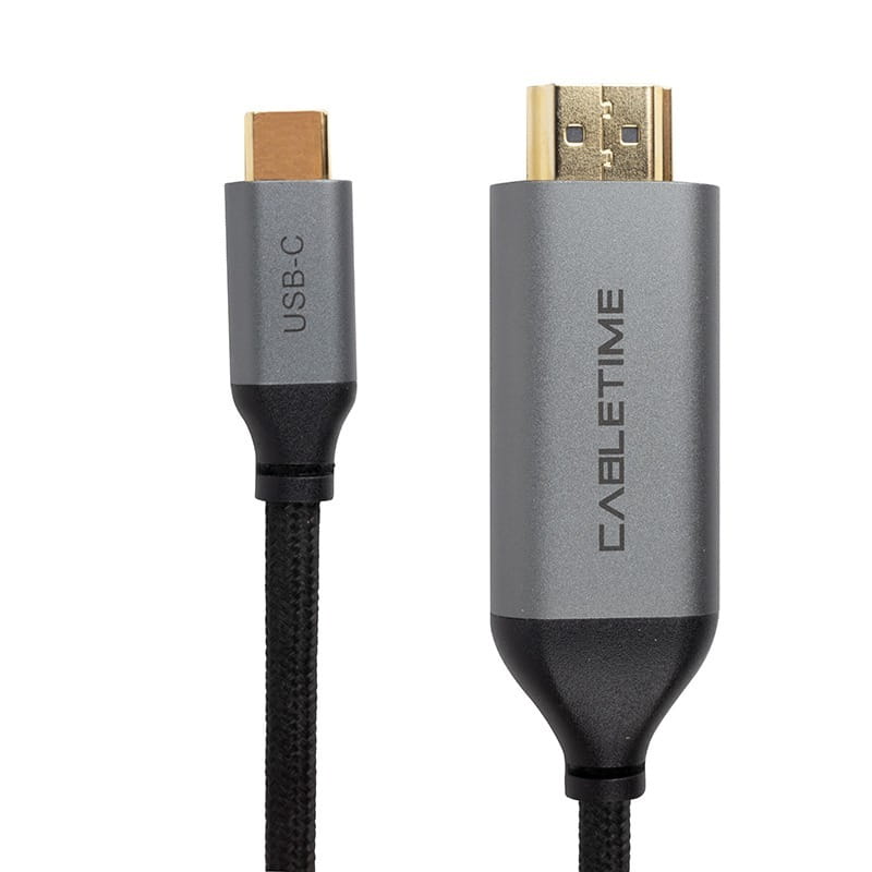 Кабель Cabletime USB Type-C - HDMI (M/M), 4K, Ultra HD, 1.8 м, Black (CA913350)