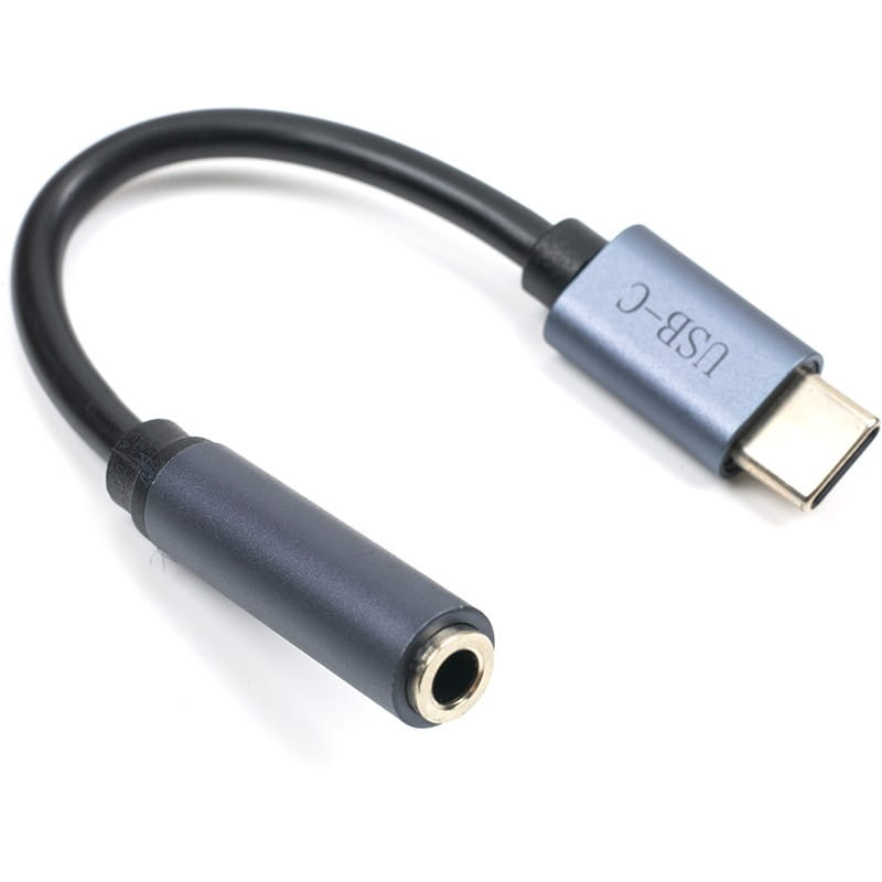 Перехідник Cabletime USB Type-C - AUX 3.5 мм (M/F) Black (CA913725)