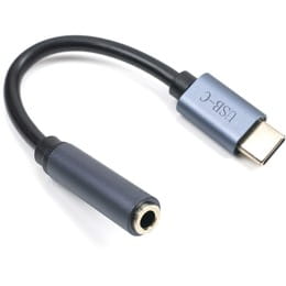 Переходник Cabletime USB Type-C - AUX 3.5 мм (M/F) Black (CA913725)