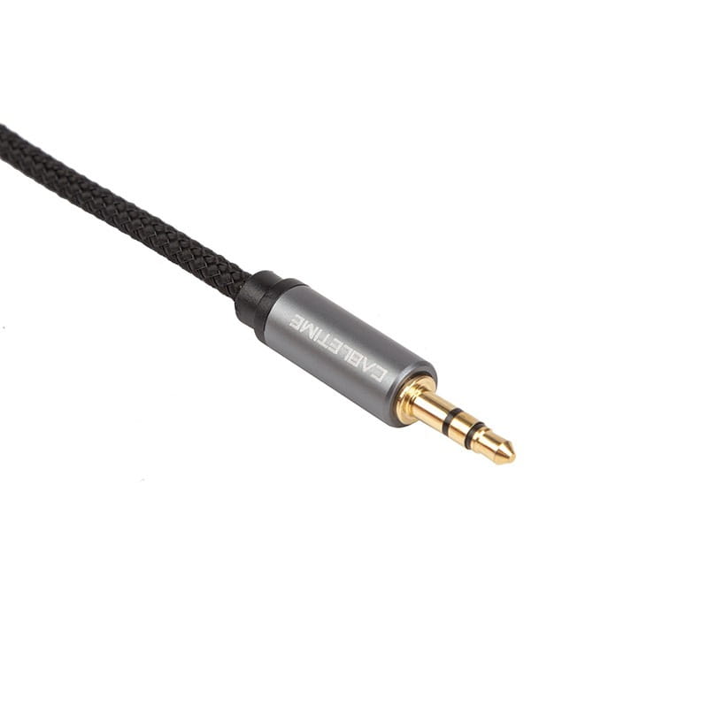 Аудіо-кабель Cabletime 3.5 мм - 2xRCA (M/M), 3 м, Black (CA914067)