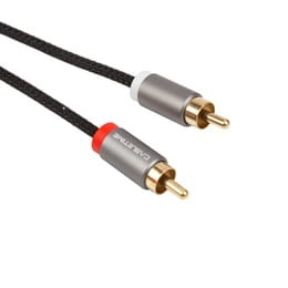 Аудіо-кабель Cabletime 3.5 мм - 2xRCA (M/M), 3 м, Black (CA914067)