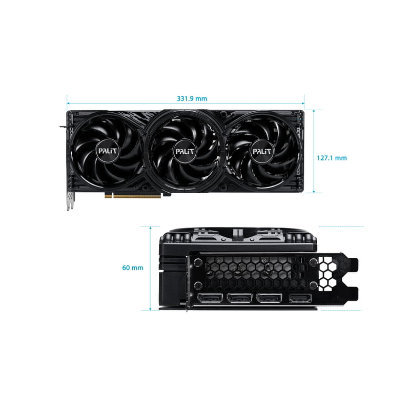 Відеокарта GF RTX 5080 16GB GDDR7 GamingPro OC Palit (NE75080S19T2-GB2031A)