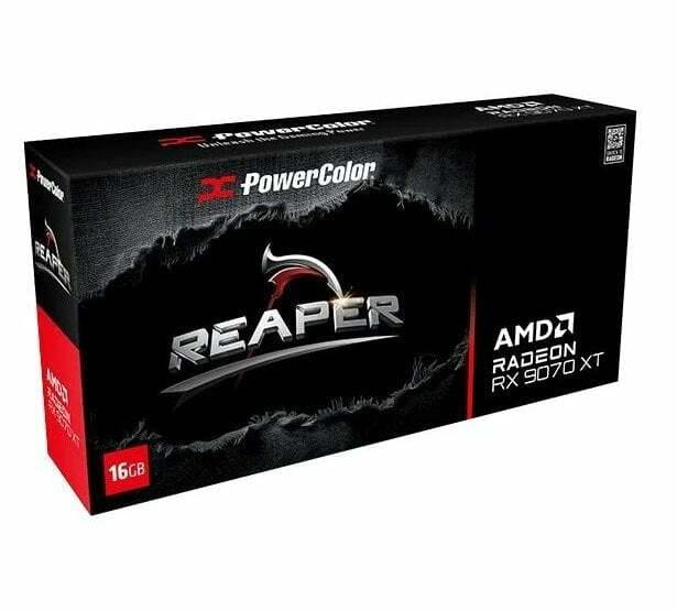 Видеокарта AMD Radeon RX 9070 16GB GDDR6 Reaper PowerColor (RX9070 16G-A)
