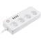 Фото - Фільтр живлення Tuya 4 розетки, 4 USB, 1.8 м, з вимикачем, White (HS082383) | click.ua