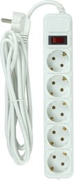 Фільтр живлення PowerPlant JY-1056/3B 5 розеток, 3м, 100% мідь, White (EX610570)