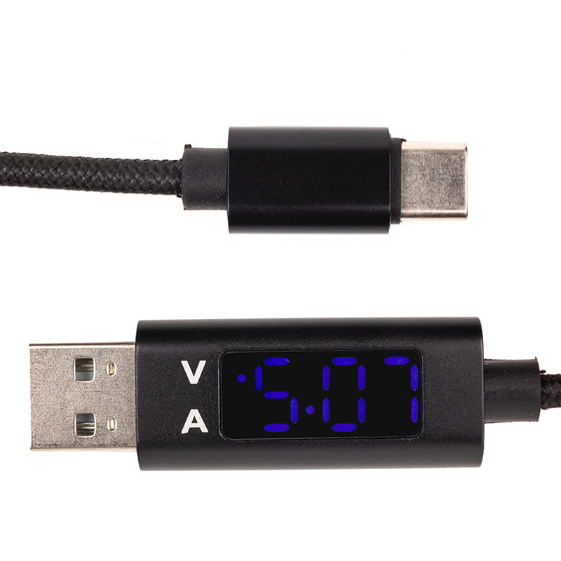 Кабель PowerPlant USB Type-C - USB Type-C (M/M), USB4, 40Gbps, 100W, 1м Black (CA913299)