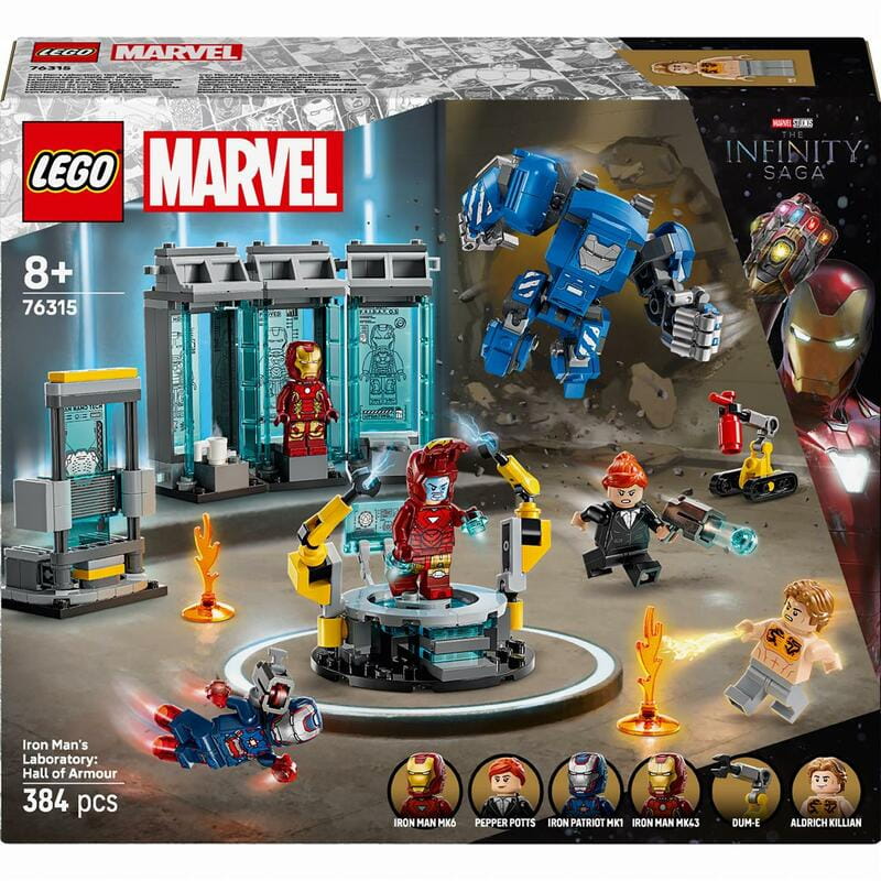 Конструктор LEGO Super Heroes Лаборатория Железного Человека: зал доспехов (76315)