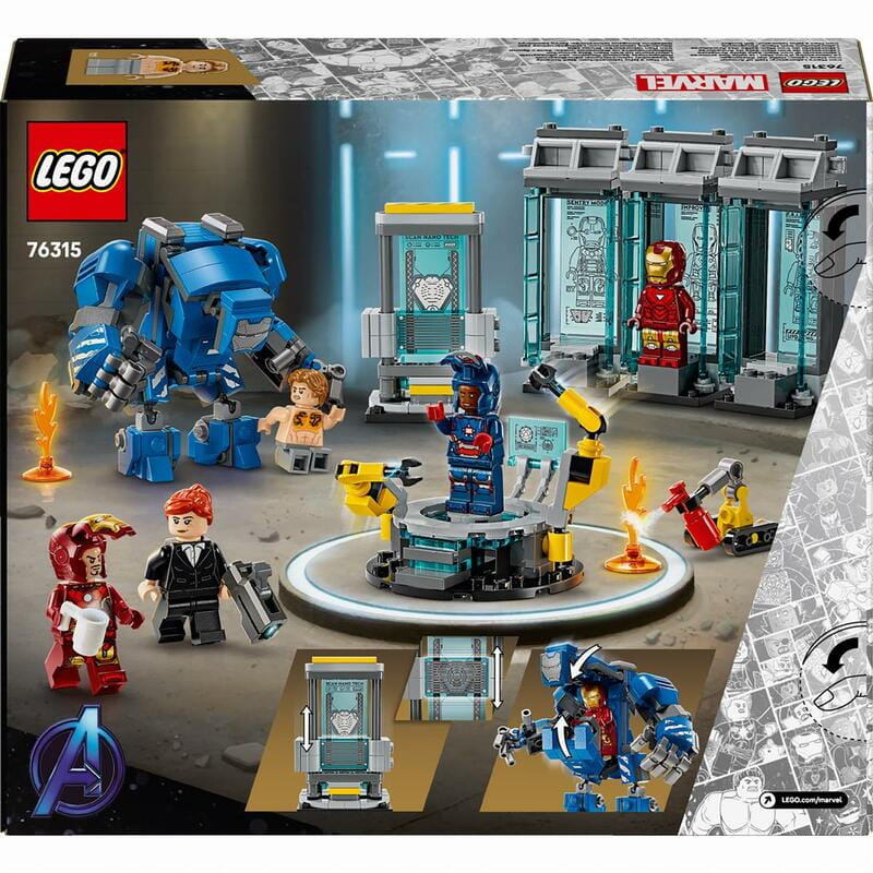 Конструктор LEGO Super Heroes Лаборатория Железного Человека: зал доспехов (76315)
