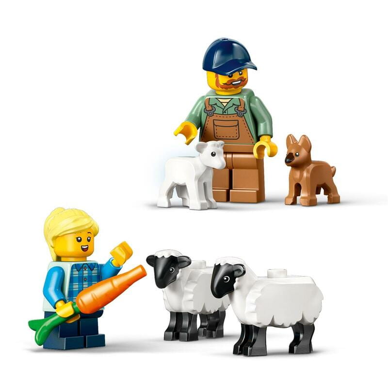 Конструктор LEGO City Красный фермерский трактор с прицепом и овцами (60461)