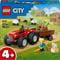 Фото - Конструктор LEGO City Красный фермерский трактор с прицепом и овцами (60461) | click.ua