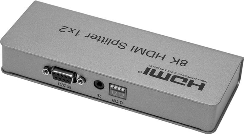 Сплітер PowerPlant HDMI - 2xHDMI, 8K Silver (CA914197)