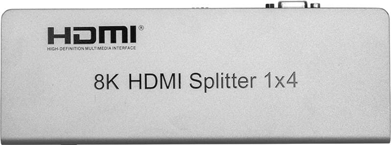 Сплітер PowerPlant HDMI - 4xHDMI, 8K Silver (CA914203)