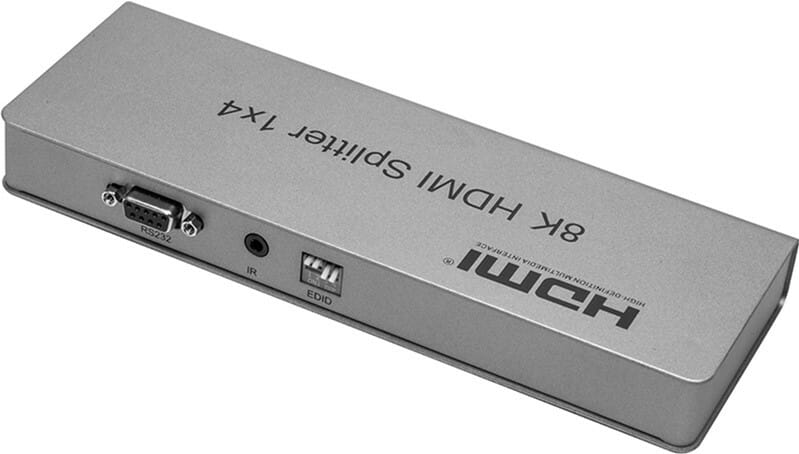 Сплітер PowerPlant HDMI - 4xHDMI, 8K Silver (CA914203)