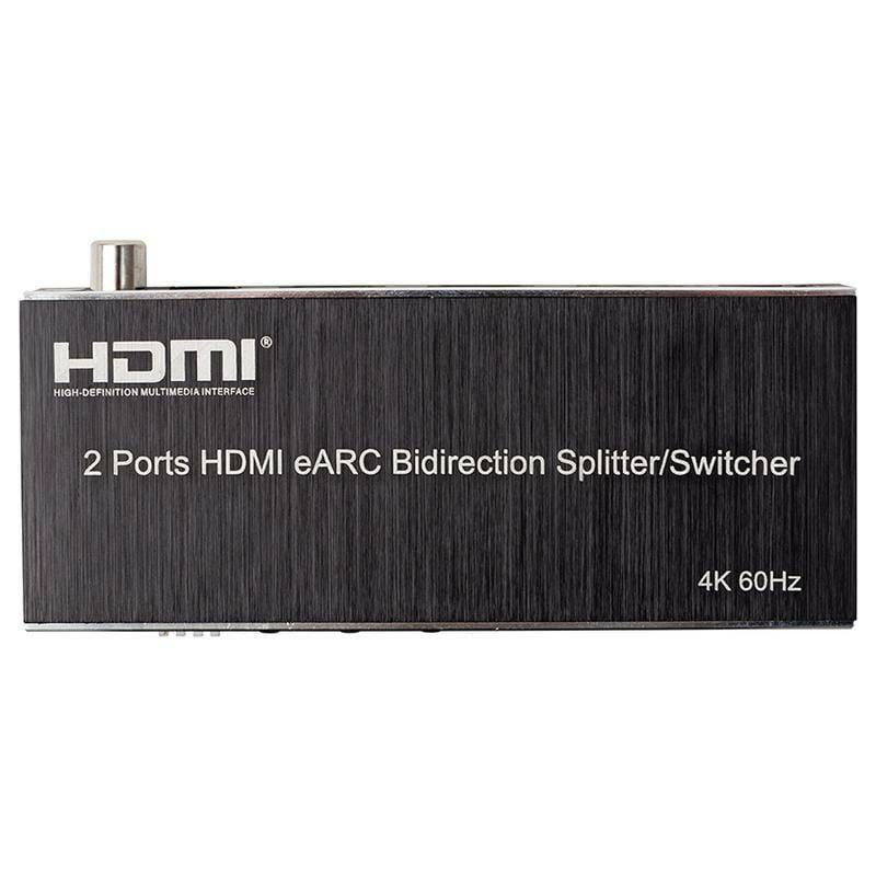 Двонаправлений розгалужувач PowerPlant HDMI - HDMI, 4K Black (CA914906)