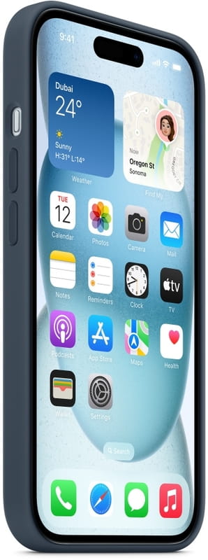 Чохол-накладка Apple Silicone Case with MagSafe для Apple iPhone 15 Black (MT0J3)