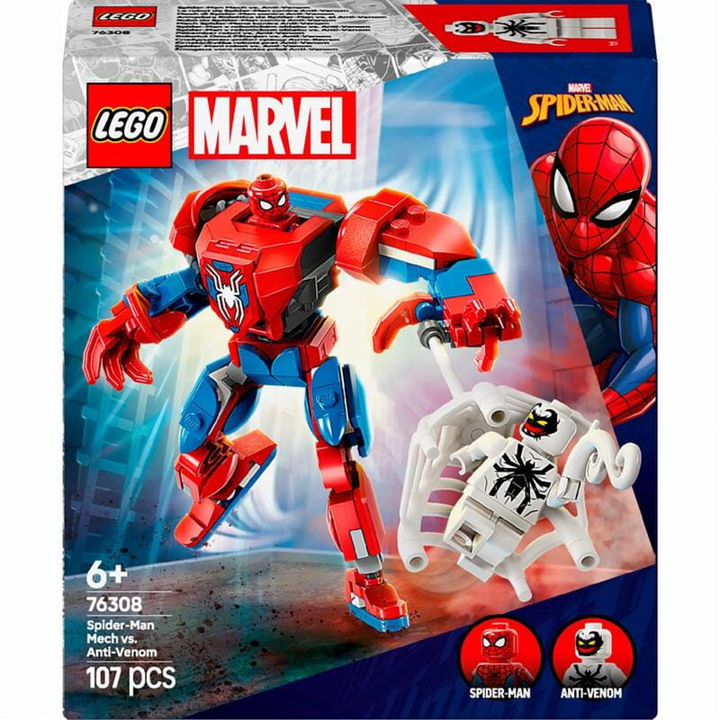 Конструктор LEGO Marvel Super Heroes Робот Человека Паука против Анти-Венома (76308)