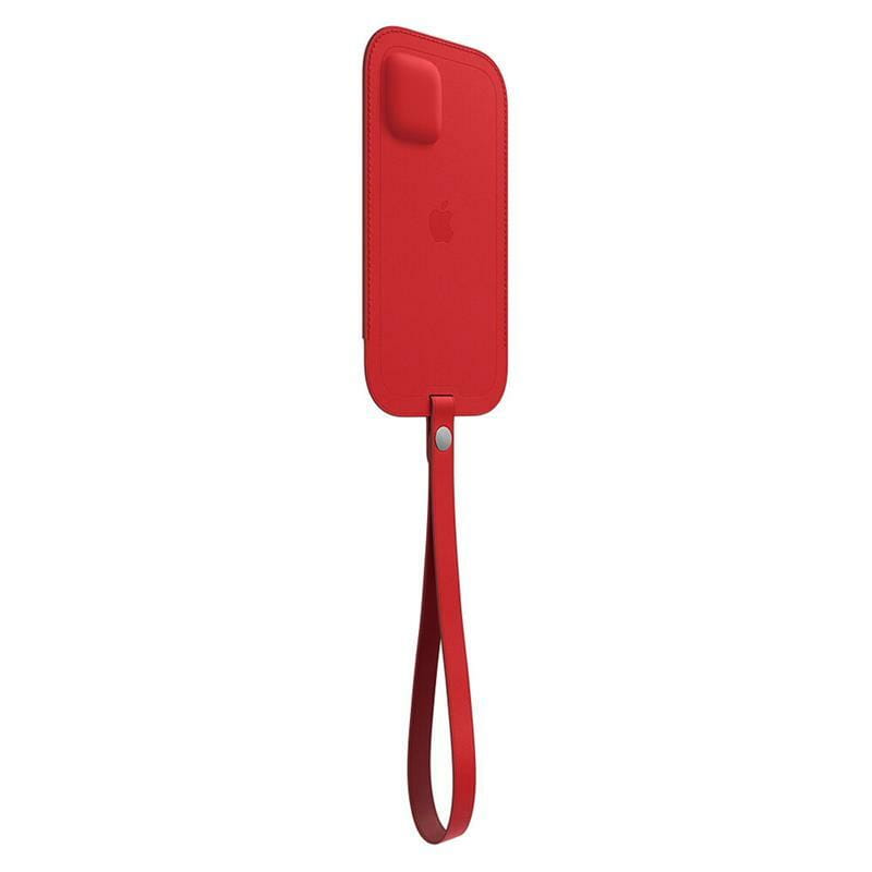 Чохол на руку Apple Leather Sleeve with MagSafe для Apple iPhone 12/12 Pro RED (MHYE3)