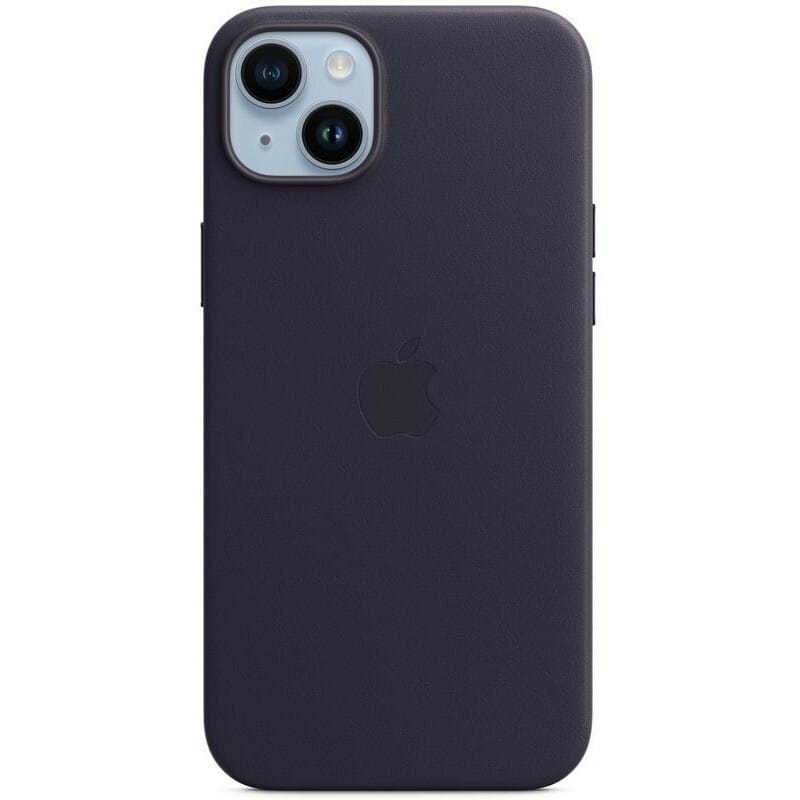 Чохол-накладка Apple Leather Case with MagSafe для Apple iPhone 14 Plus Ink (MPPC3)