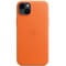 Фото - Чохол-накладка Apple Leather Case with MagSafe для Apple iPhone 14 Plus Orange (MPPF3) | click.ua