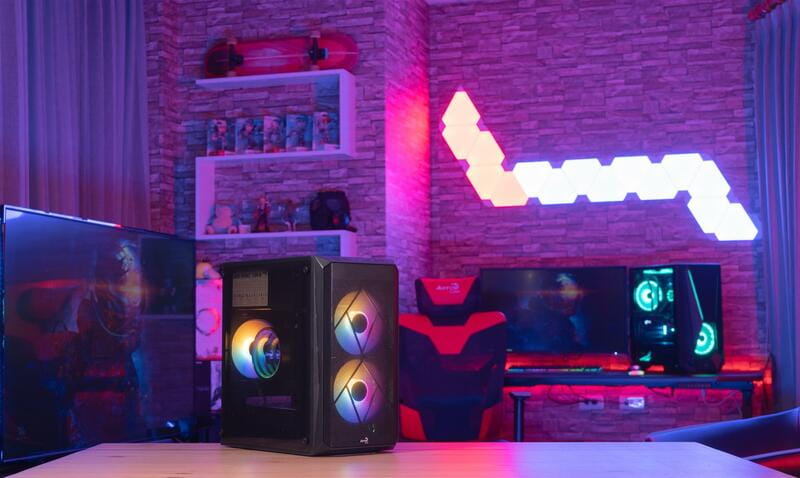 Корпус AeroCool CS-107-A-BK-v2 (ACCX-PC14002.11) Black 600W