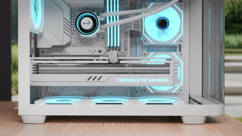 Корпус AeroCool P300C-G-WT-v1 (ACCS-PN02033.21) White без БП
