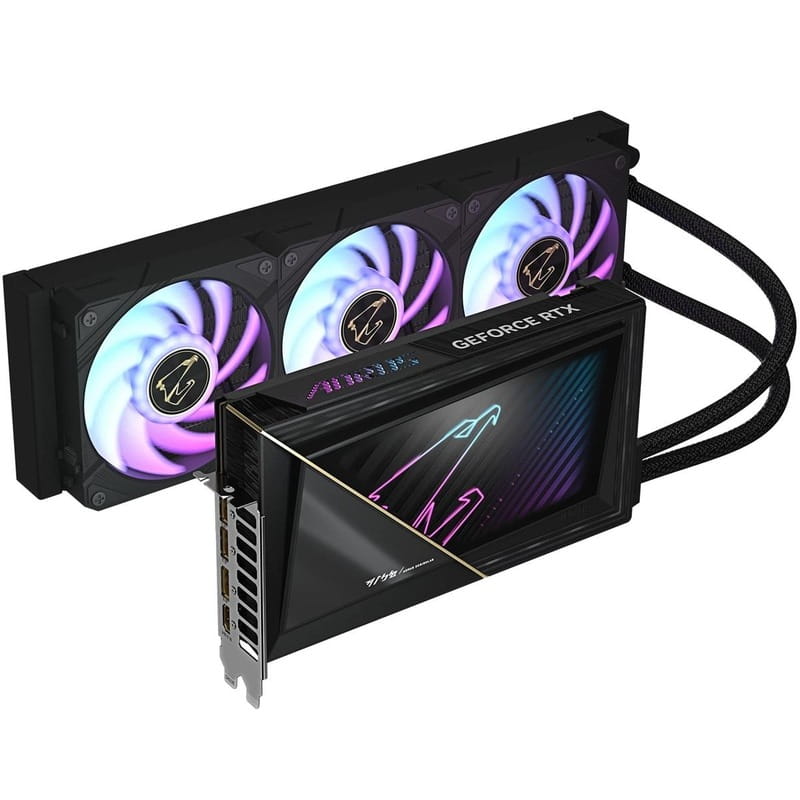 Видеокарта GF RTX 5090 32GB GDDR7 Aorus Xtreme Waterforce Gigabyte (GV-N5090AORUSX W-32GD)