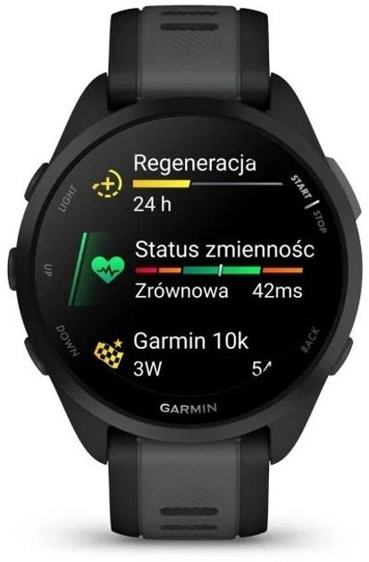 Смарт-годинник Garmin Forerunner 165 Black/Slate Gray (010-02863-AC)