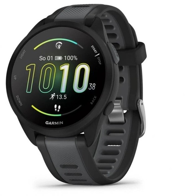 Смарт-годинник Garmin Forerunner 165 Black/Slate Gray (010-02863-AC)