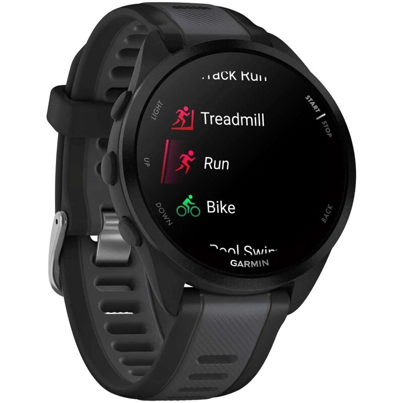 Смарт-годинник Garmin Forerunner 165 Black/Slate Gray (010-02863-AC)